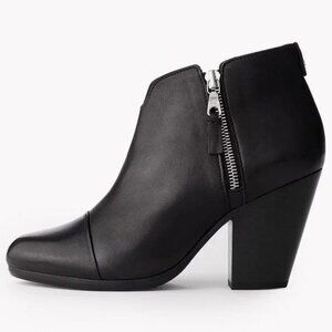 Rag & Bone Margot Leather Booties Ankle Boots Black Size 9